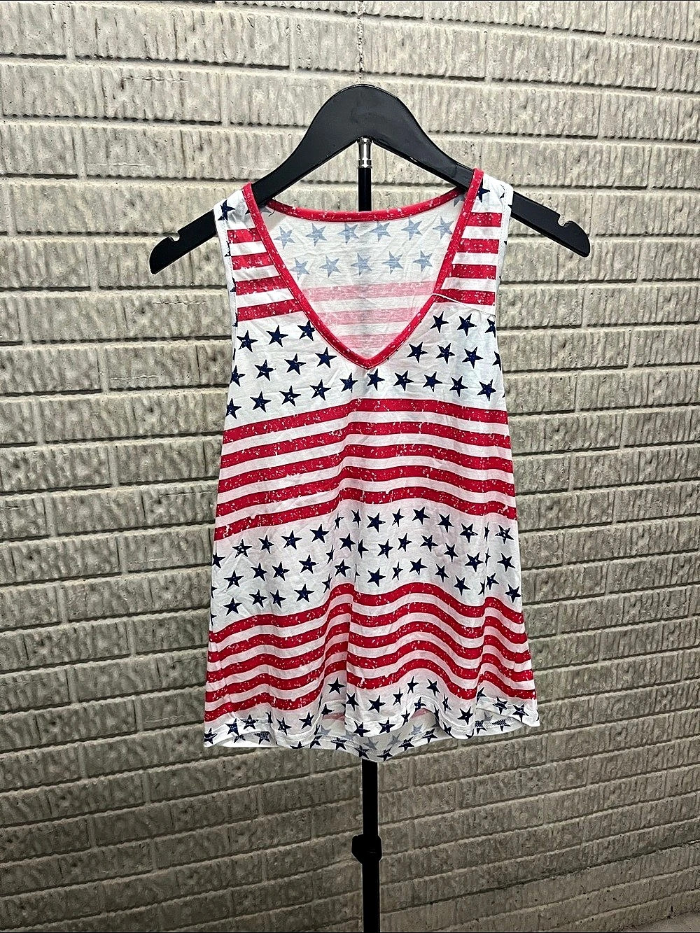 CupShe American Flag Stars and Stripes Tank Top Small